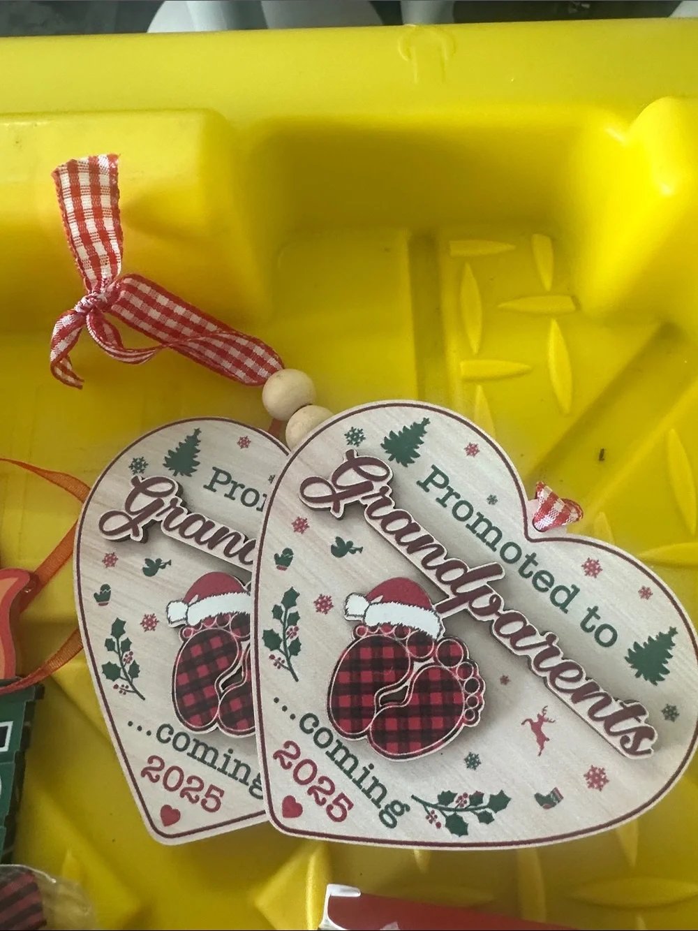 7 Assorted 2025 Ornaments